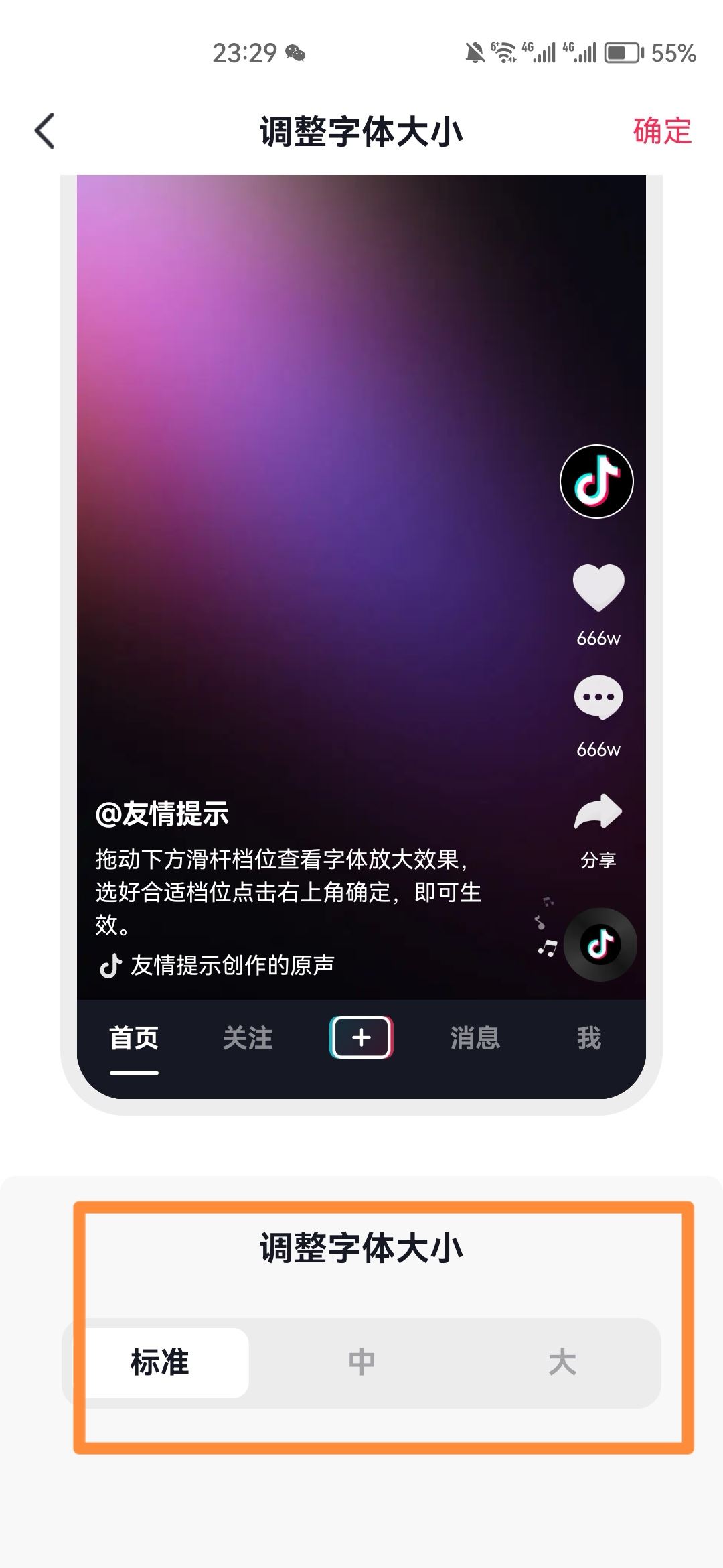 抖音極速版字體大小怎么調(diào)？
